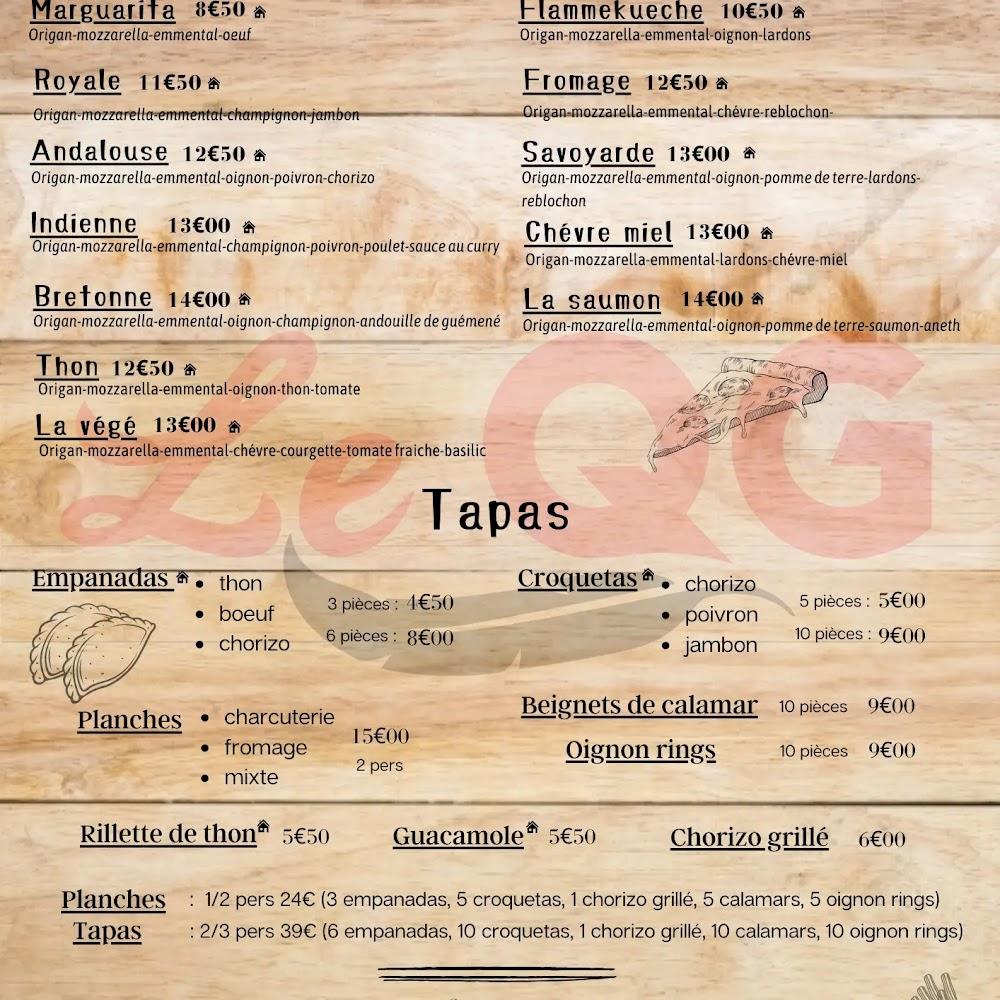 Le QG - Menu Image 1
