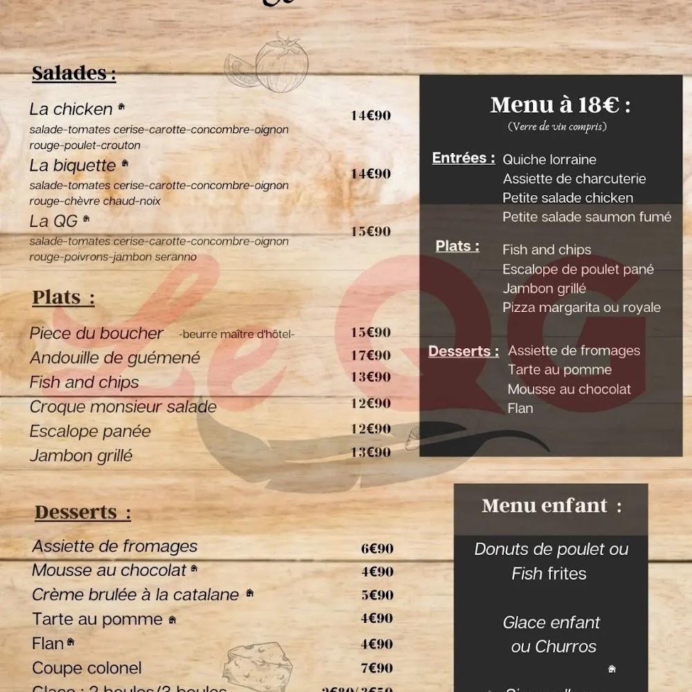 Le QG - Menu Image 2